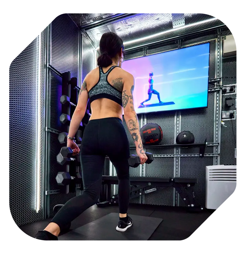 Pod interior - training equipment