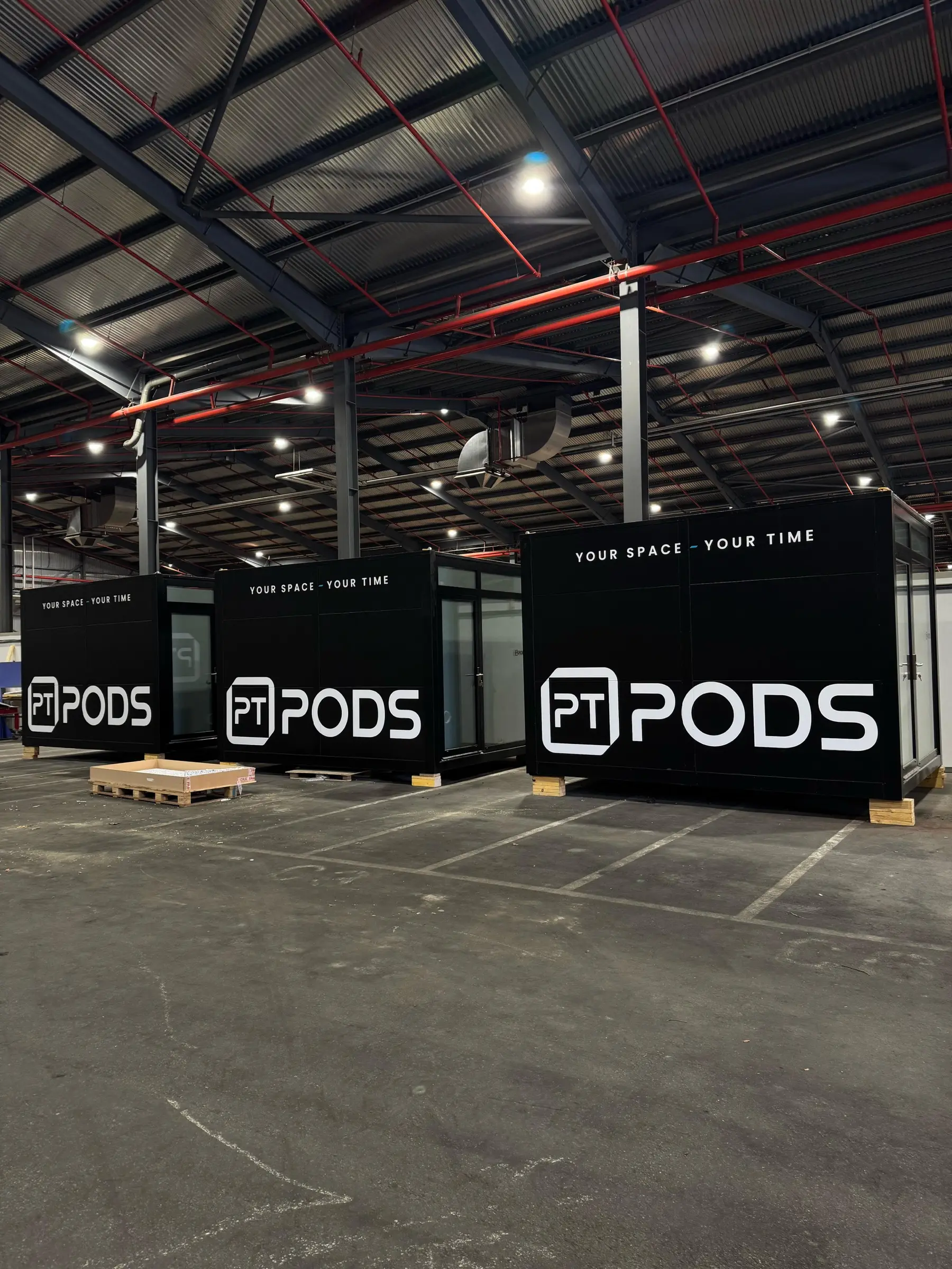 PT Pods manufactured and stored at the UK warehouse
